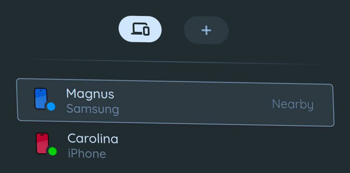 Screenshot - phone avatars of iPhone and Samsung